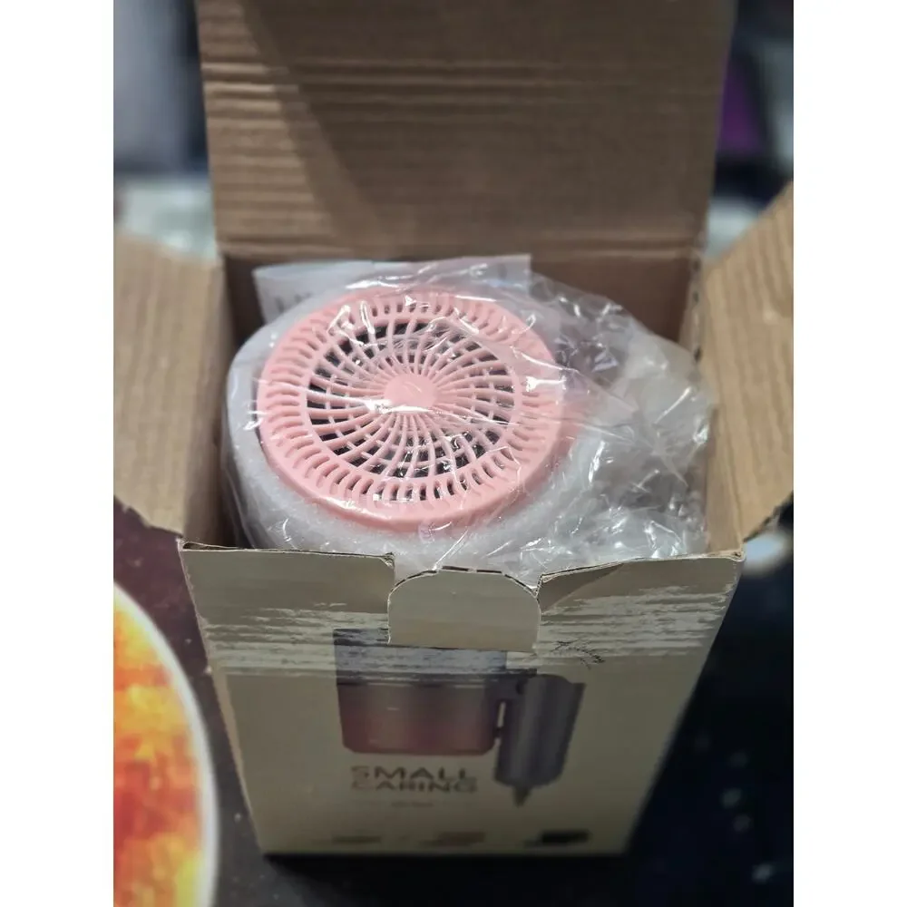 Compact Folding Travel Hair Dryer Pink Hot & Cold With Concentrator New Open Box